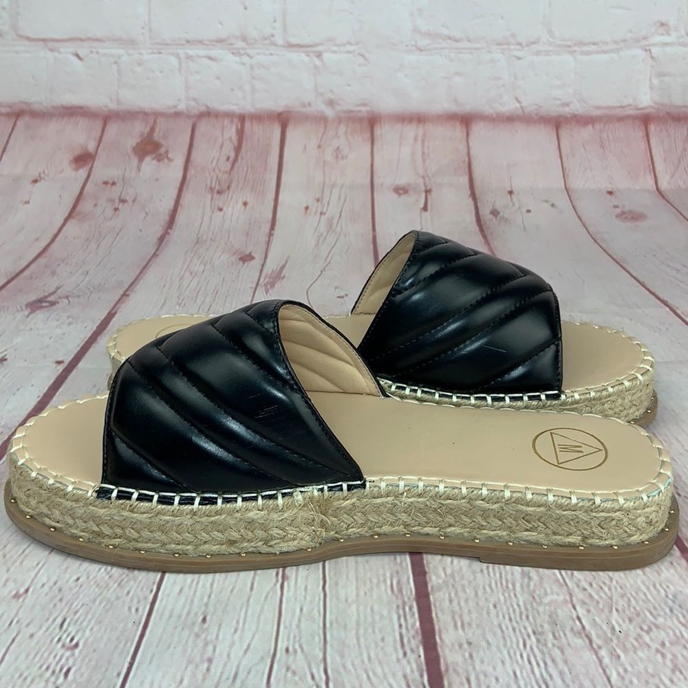 MISSGUIDED PLATFORM SLIDE ESPADRILLE SANDALS - Picture 6 of 12